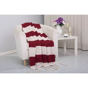 Alcott Hill Coggins Classic Woven Knitted 2-Tone Throw ALTH2303